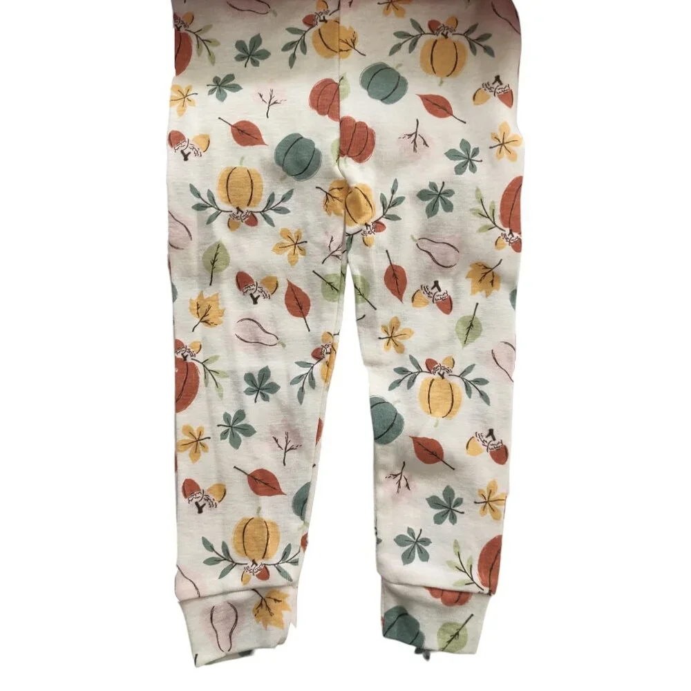 Chickpea Fall Pajamas 5 Piece Set (2 Shirts, 2 Pants, Socks) Size 12M New NWT